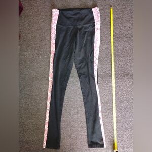 Victoria's Secret Snakeskin Leggings Black Pink Purple Medium